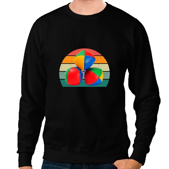 Juggler Balls Skittles Circus Concentration Skill Juggling Sweatshirts