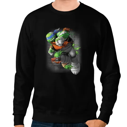 KV9 Turtle Teenage Mutant Ninja Turtles Leonardo Liquid Green Sweatshirts