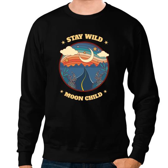 Tarot Card Aesthetic Witchy Celestial Stay Wild Moon Child 12 Sweatshirts