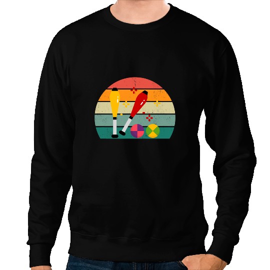 Juggler Balls Skittles Circus Concentration Skill Juggling 3 Sweatshirts