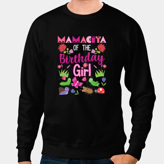 Mamacita Of The Birthday Girl Bug Insect Bday Party Sweatshirts