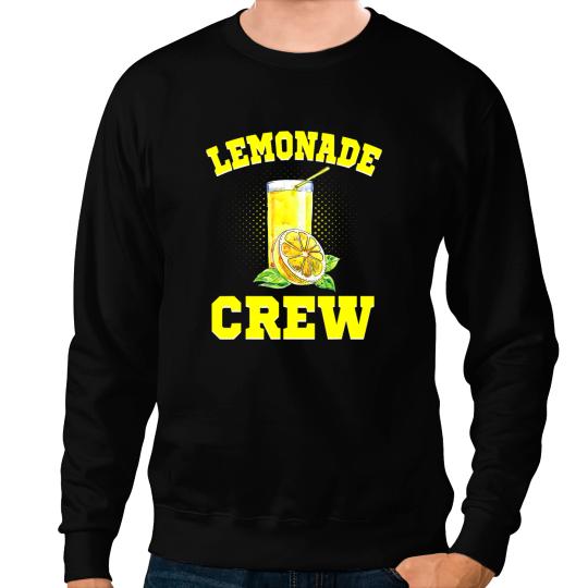 Lemonade Crew Kids Funny Lemonade Stand Lemon Lover Squad Sweatshirts