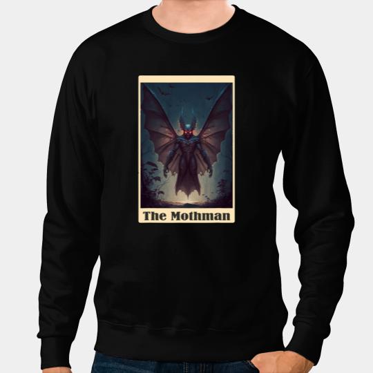 Mothman Tarot Card cryptid cryptozoology Sweatshirts