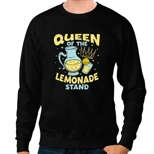 Queen Of The Lemonade Stand Lemon Juice Sweatshirts