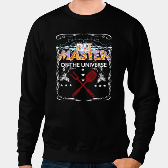 Pit Master Of The Univers Smokin Meats BBQ Chef Cookout Sweatshirts