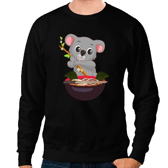 Ramen Koala Bear Food Lover Kawaii Japanese Anime Gift Sweatshirts