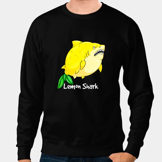Ocean Shark Lemon Shark Yellow Animal Pun Megalemon Shark Lover Sweatshirts