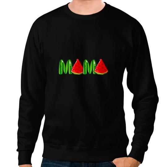 Watermelon Mama Fruitarian Lover Mom Summer Mothers Day Sweatshirts