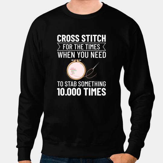 Cross Stitch Counted Pattern Beginner Alphabet Needle 3 Sweatshirts