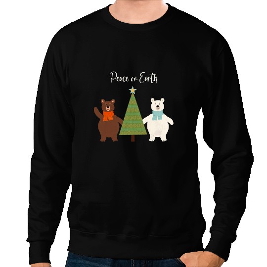 Peace on Earth Christmas Love Sweatshirts