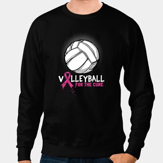 Volleyball Gift Sport Lover Jump Serve Dig A Cure Volleyball Coach Sweatshirts