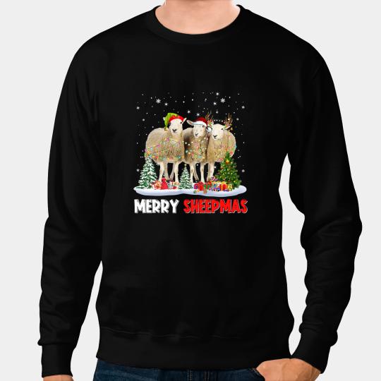 Sheep Lamb Christmas Merry Sheepmas Funny Sheeps Christmas Pajama 287 Ewe Sheeps Sweatshirts