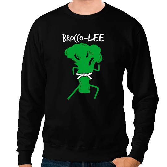 Kung Fu BroccoLee Broccoli Sweatshirts