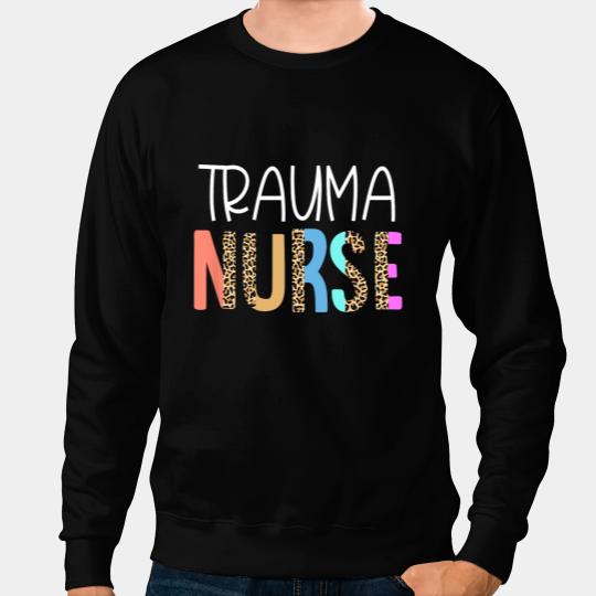 Nursing Trauma nurses Bohemian Cheetah Leopard Print Pattern Sweatshirts