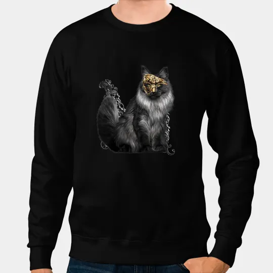 Cat Paws Maine Coon Steampunk Sweatshirts