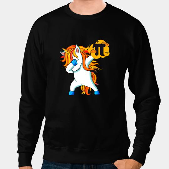 Unicorns Happy 3.14 day Pi Day 3.14 Dabbings Unicorns 2 Sweatshirts