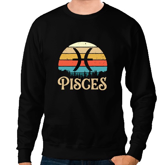 Pisces Zodiac Sign Horoscope Birthday Astrology Symbol Sweatshirts