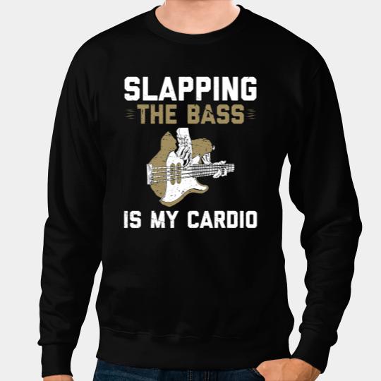 Teacher Job Slapping the bass for Musician and Music Teacher Sweatshirts