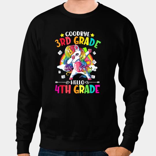 Unicorns Hello 4th Grade Teacher Student Back To School Sweatshirts