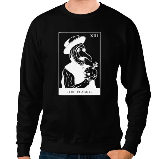 Tarot card plague doctor tarot plague card Sweatshirts