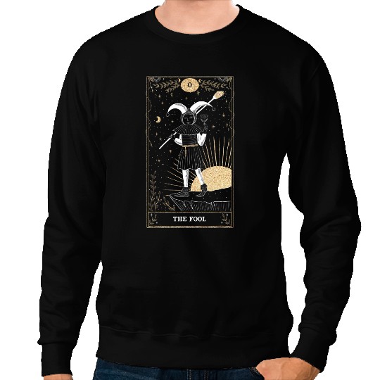 The Fool vintages Tarot Card Magic Occult Supernatural 1 Sweatshirts