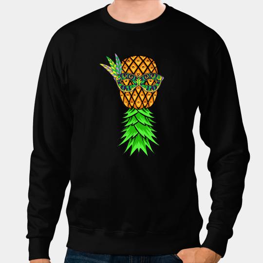 Upside Down pineapples Swingers Mardi Gras Sunglasses Adults Sweatshirts