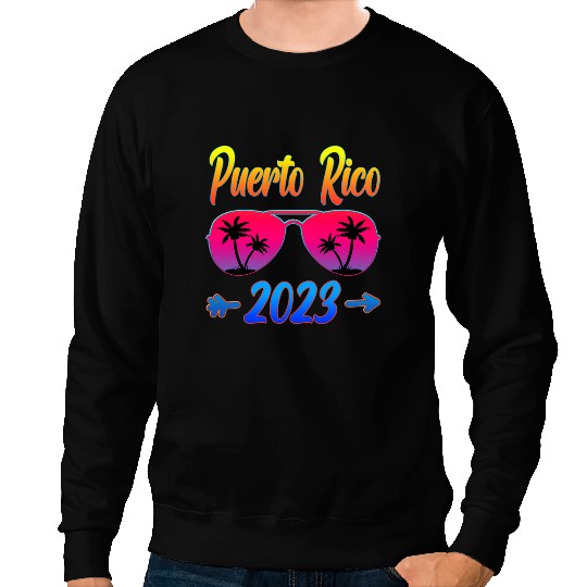 Puerto Rico Beach Glasses Vacation Matching Family Sweatshirts