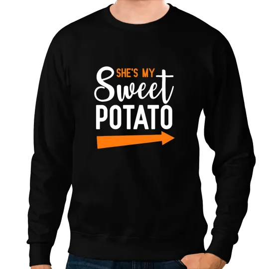 Shes My Sweet Potato Yam Couple Halloween Sweatshirts
