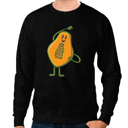 Veggie power Vegan Papaya Kraft lustig Papaya Papaya Sweatshirts
