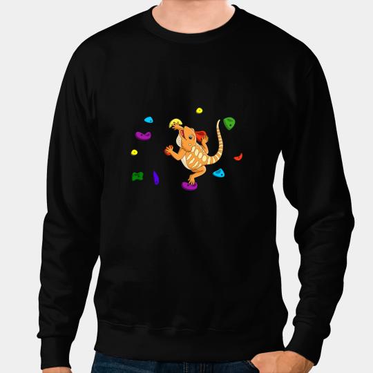 Climbing Climber Bread Dragon Climbing Funny Sport Player Animal Lover Climb Sweatshirts