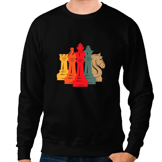Retro and vintages Chess Chess Player And Chess Club 1 Sweatshirts