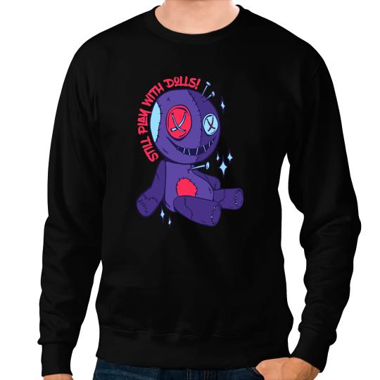 Voodoo Play With Dolls Creepy Halloween Witchcraft Sweatshirts