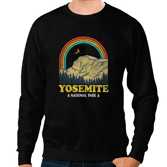 Hiking Hiker Yosemite National Park Explore californias Camping Hike Sweatshirts