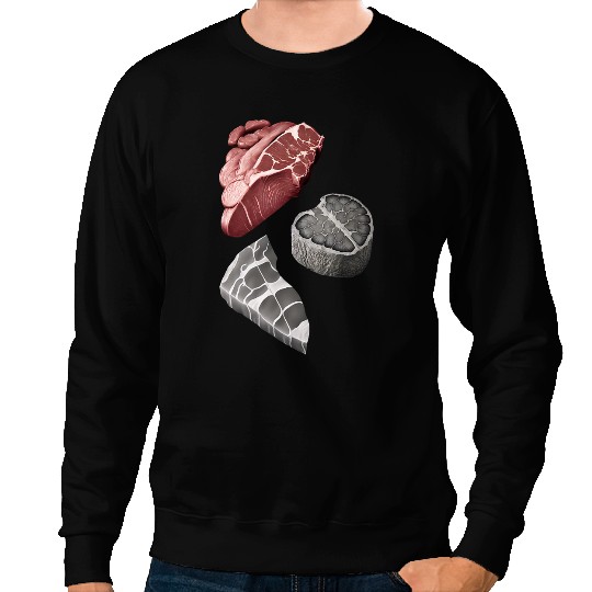 Steak Lover Grilling Father Grayscale Griller Steak Lover 1 Sweatshirts