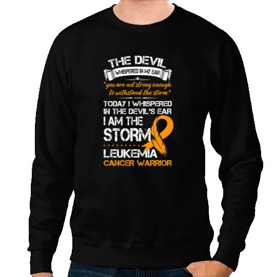 Leukemia Survivor I Am the Storm Leukemia Cancer Warrior 2 Sweatshirts