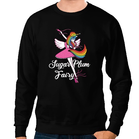 Unicorns Ballet Dance Sugar Plum Fairy Nutcracker Unicorns Ballet Dance Sweatshirts