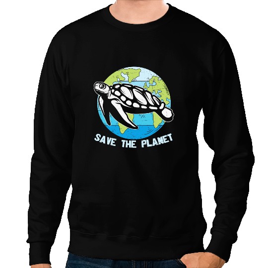 KV9 Turtle Save The Planet Earth Day Ocean Environment Turtle Recycle 37 Sweatshirts