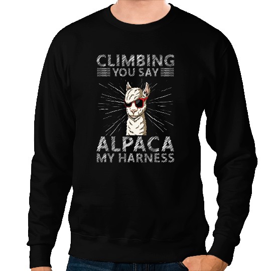 Lama Llama alpaca bouldering accessories for bouldering boulder Sweatshirts