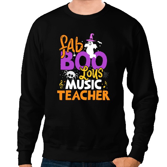 Teacher Job Faboolous Music Teacher ghosts Halloween Costume Sweatshirts