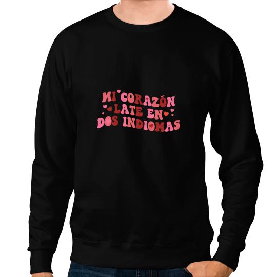 Teacher Job Funny Spanish Teacher Quote Happy Valentines Day Teacher 1 Sweatshirts