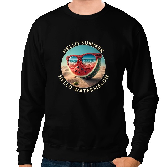 Life Is Really Good Watermelon Sunglasses Aloha Beach Hawaii Sweatshirts