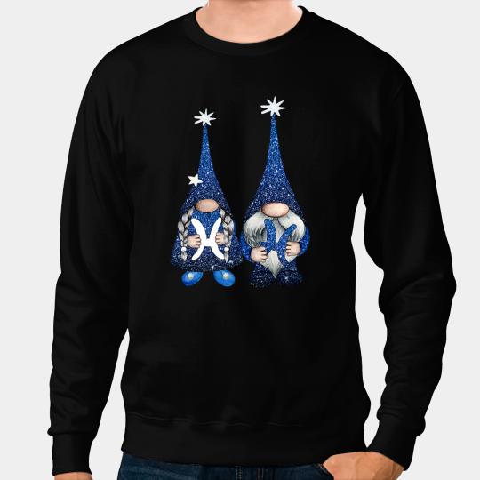 Pisces Horoscope Zodiac Sign Astrology Tomte Garden Gnomes Sweatshirts