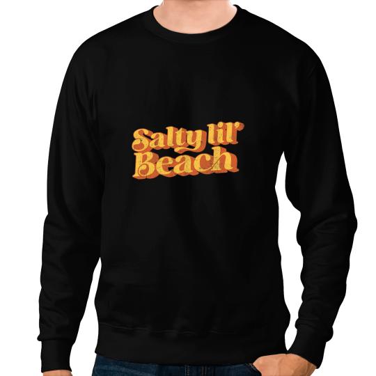 vintages Salty Lil Beach Retro 70s Cute Summer Vacation Sweatshirts