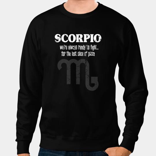 Scorpio Star Sign Humorous Ready To Fight Astrology Fan Sweatshirts