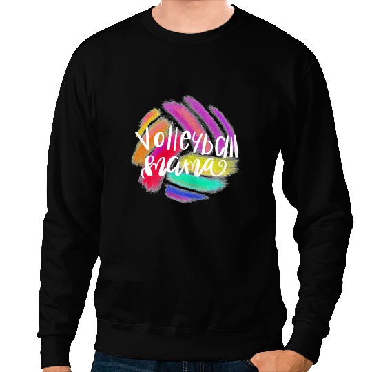 Volleyball Gift Sport Lover Womens Volleyball Mama Female Sporty Mother Volleyball Mom 480 Sweatshirts