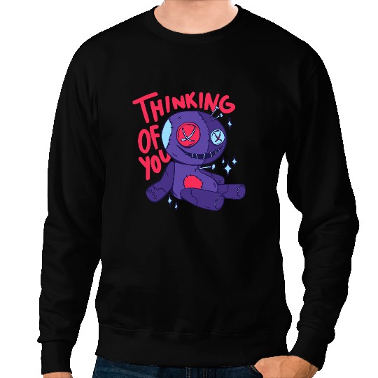 Voodoo Doll Thinking Of You Voodoo Dolls Funny Sweatshirts