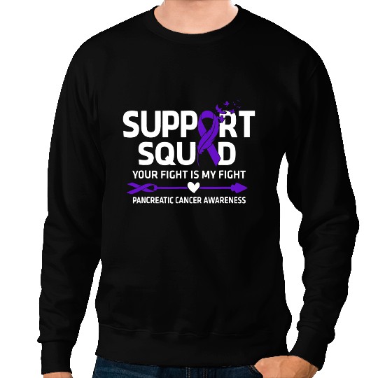 Pancreatic Warrior Support Squad Pancreatic Cancer Awareness 5 Sweatshirts