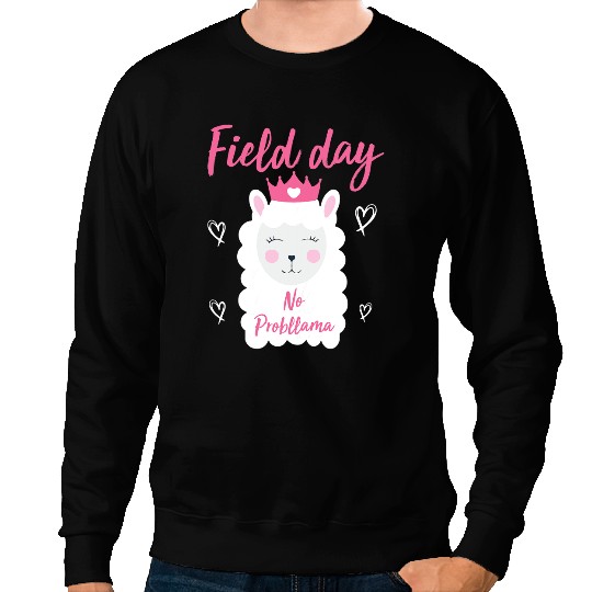 Lama Llama Funny field trip last day of school llama Funny field day 150 Sweatshirts