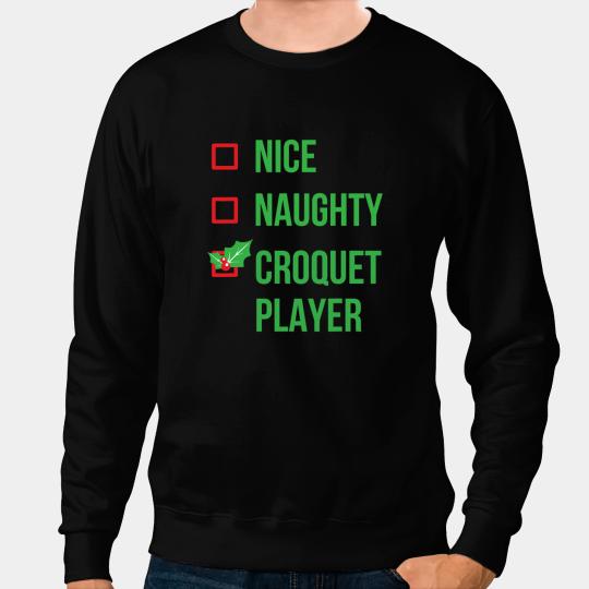 Croquet Player Funny Pajama Christmas Gift 1 Sweatshirts