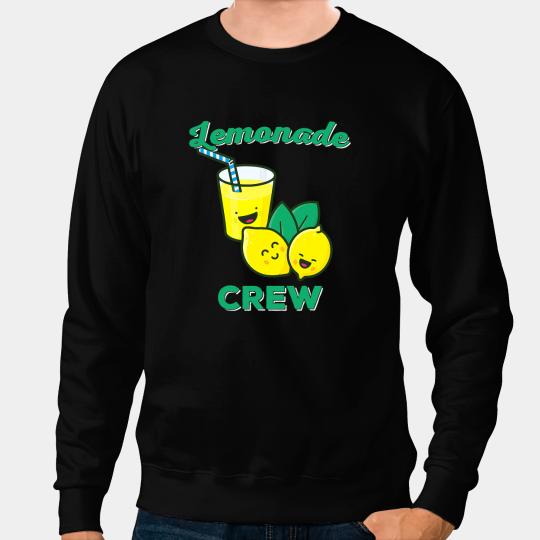 Lemonade Stand Crew And Boss Lemon Juice Summer Yellow Sweatshirts